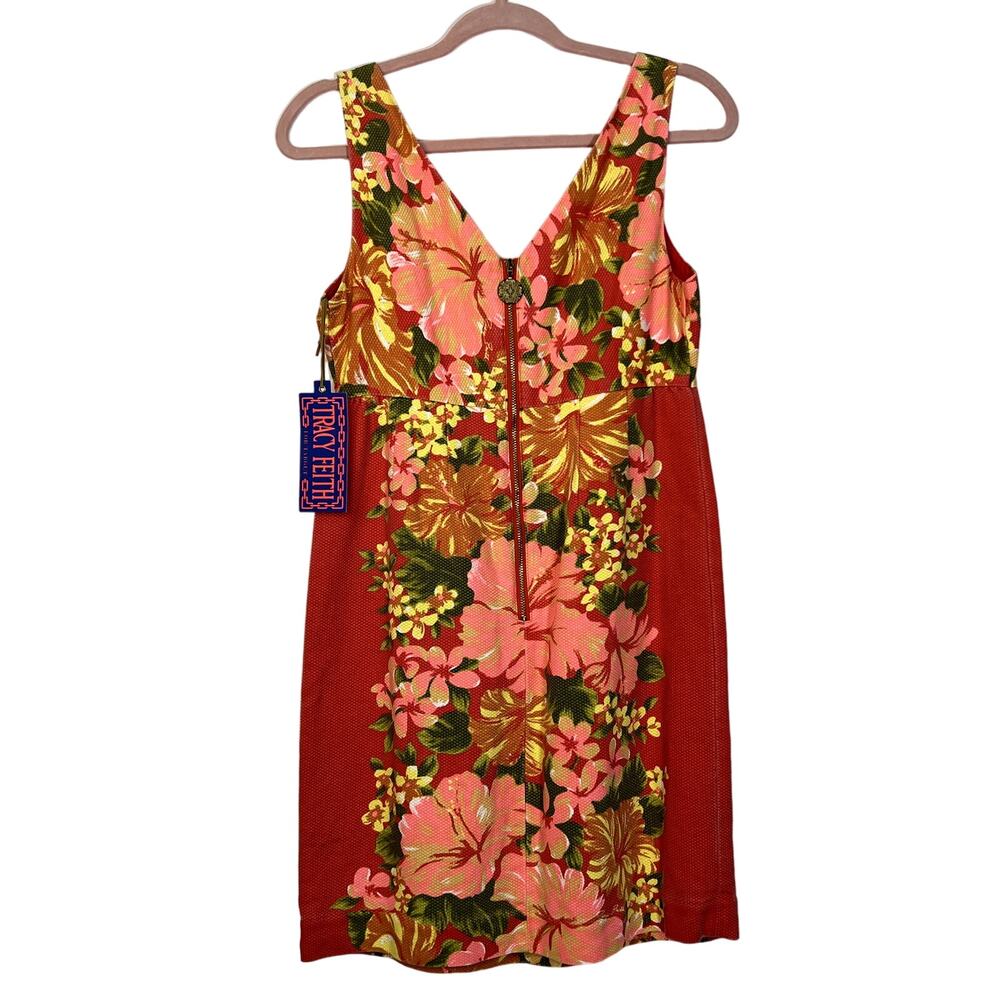 NWT Tracy Feith Target Multicolor Tropical Flowers Sleeveless Above Knee Dress 7 - Picture 4 of 7